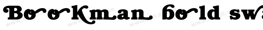 Bookman bold swash字体转换